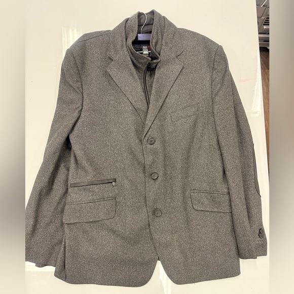 Corneliani Identity Blazer Jacket Gray Italy Size 56R / US 46